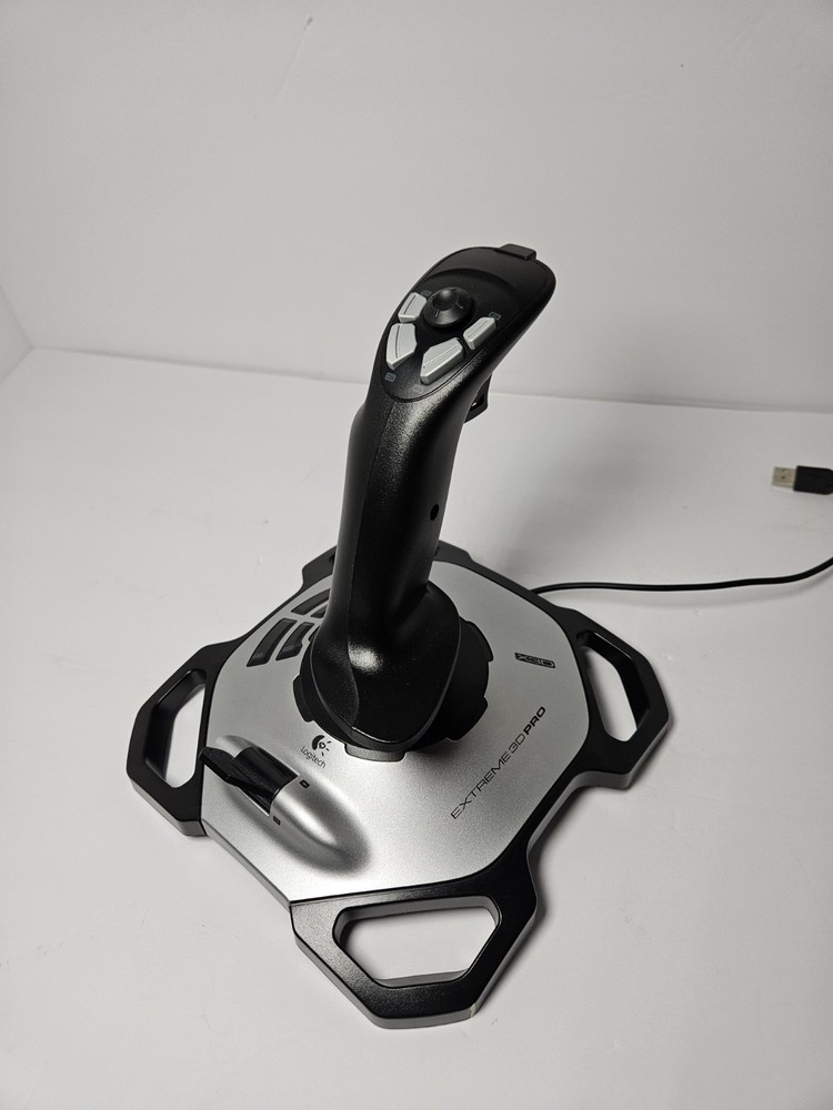 Logitech Extreme 3D Pro Joystick J-UK17 PC Flight Simulator USB TESTED WORKS