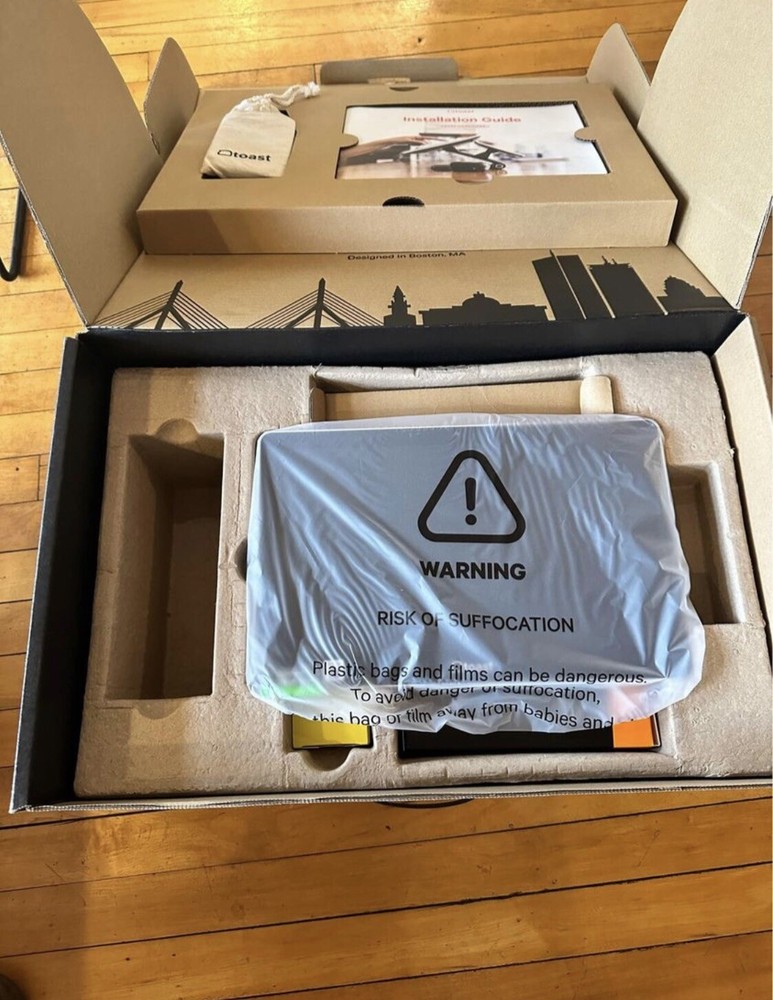 New Toast Flex Terminal POS Data Processing System Model TT203 (No Tap Box)