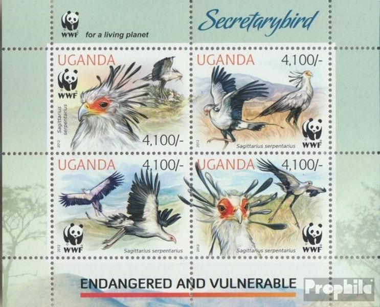uganda 3000-3003 Sheetlet (complete issue) unmounted mint / never hinged 2012 Wo