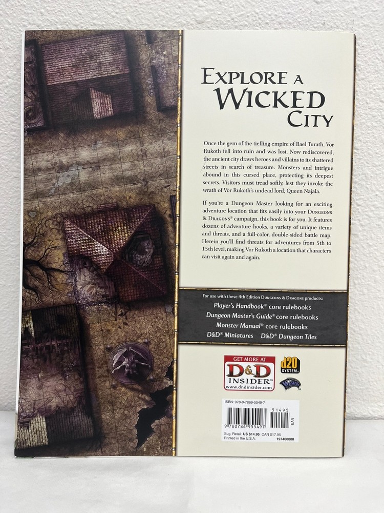Dungeons and Dragons 4e Vor Rukoth: An Ancient Ruins Adventure Site