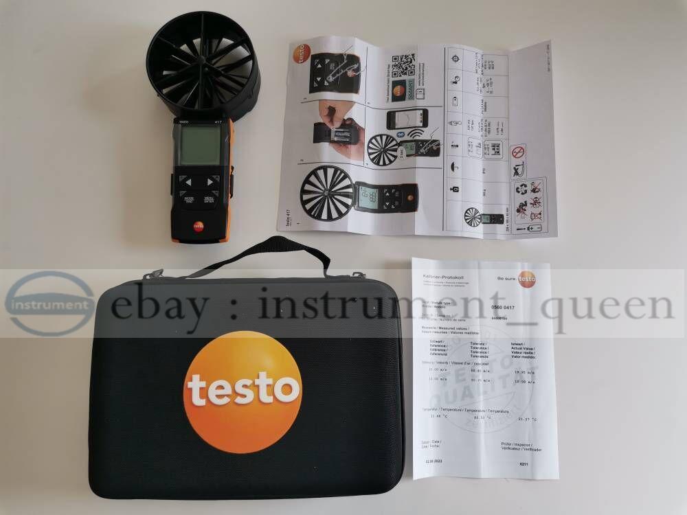 Testo 417 Digital 100 mm vane anemometer with App connection 0563 0417