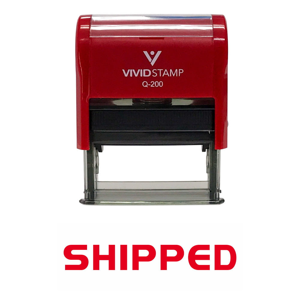 Shipped Self Inking Rubber Stamp