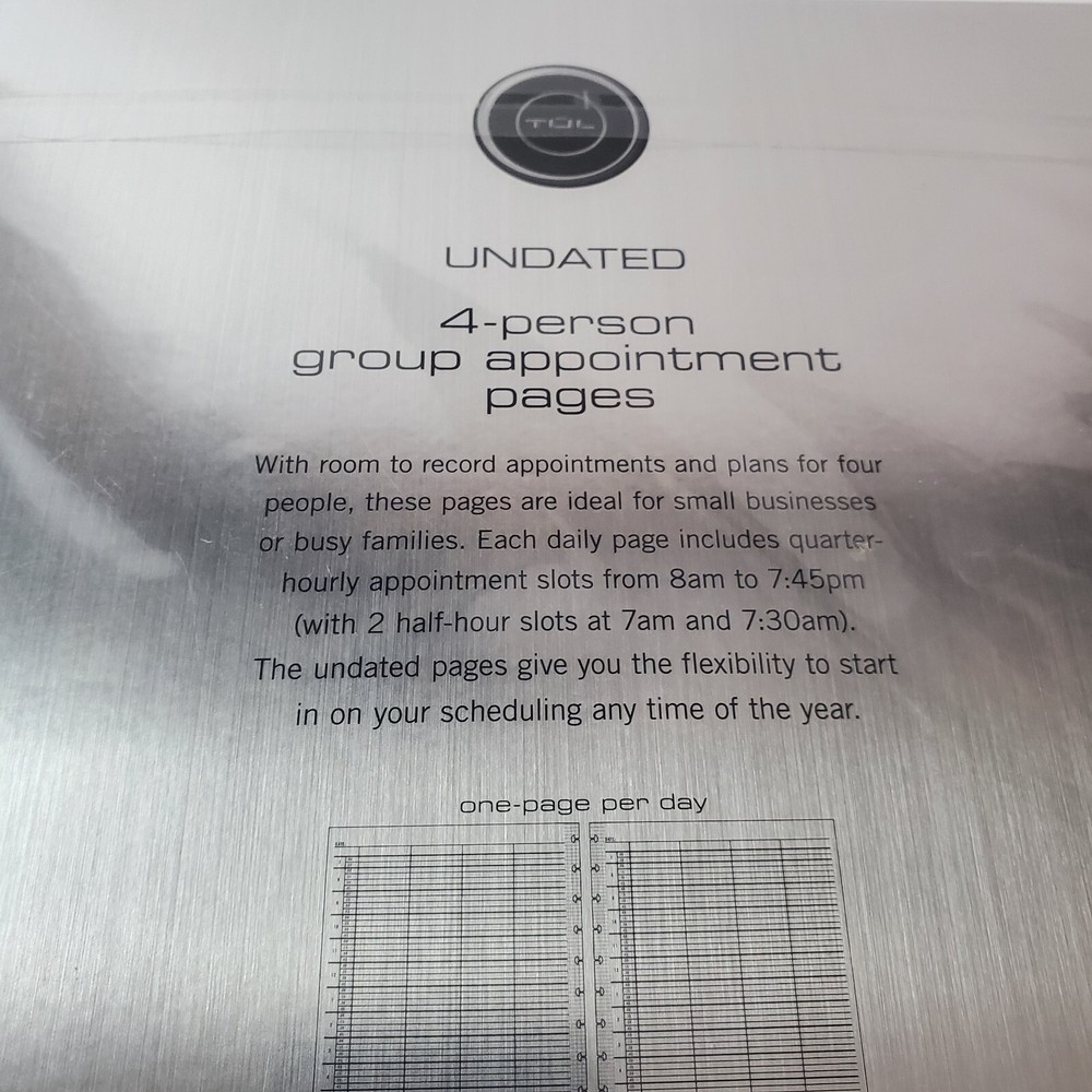 TUL Undated Daily Planner Appointment Pages 50 Sheets Custom Note Taking System