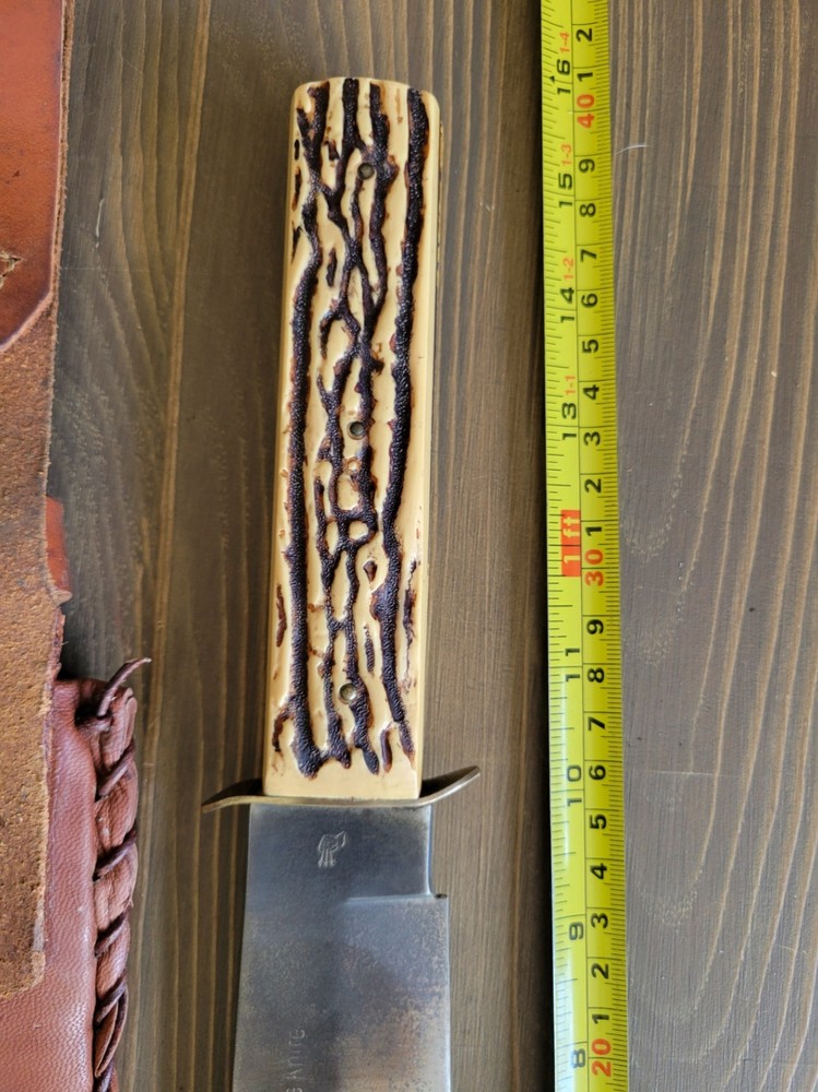 LARGE Solingen German Bowie Knife w/Custom Sheath