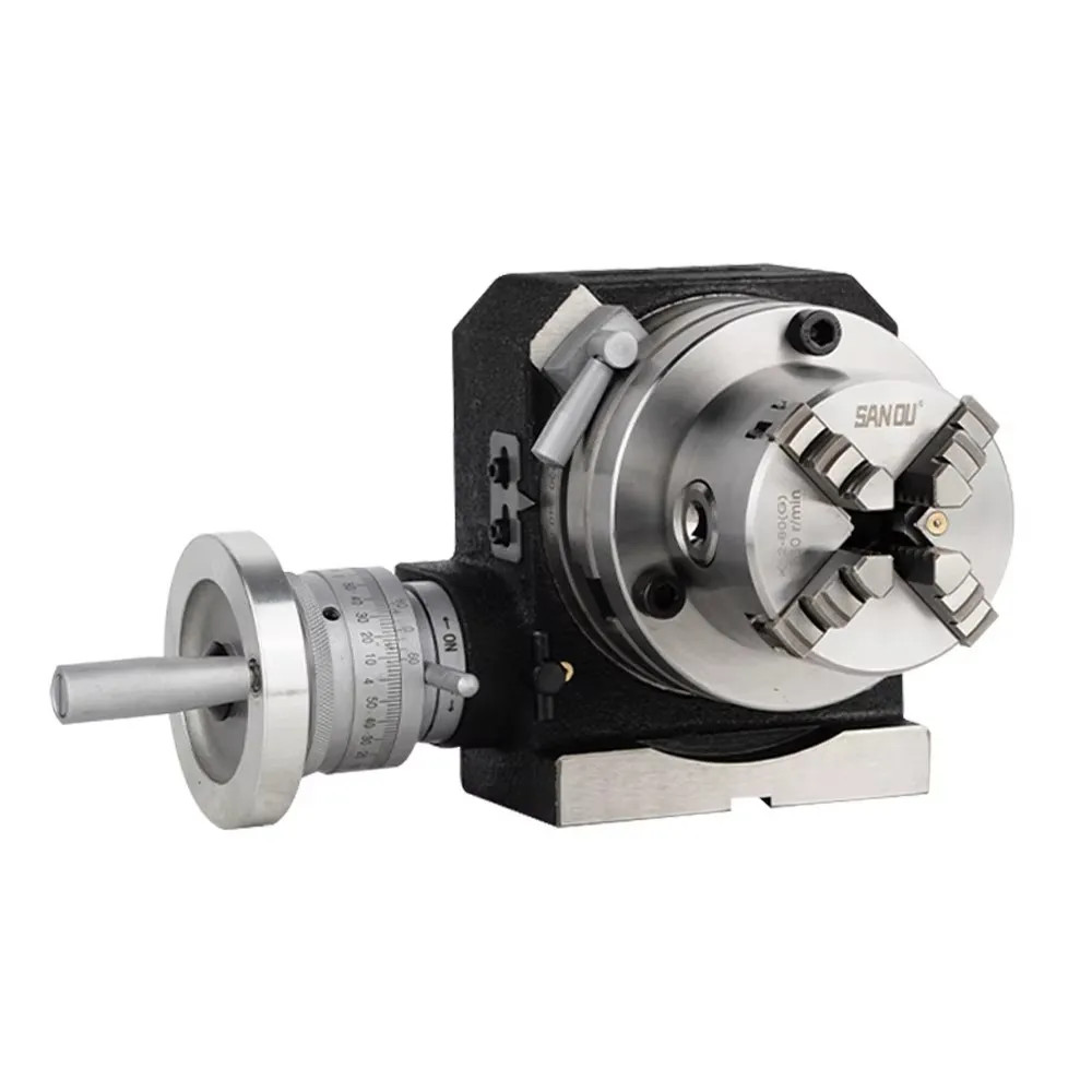 Rotary Table Indexing Head Vertical/Horizontal Dual-Use Indexing Plate WithChuck