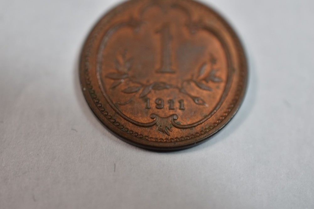 AUSTRIA-HUNGARY 1911 1 HELLER