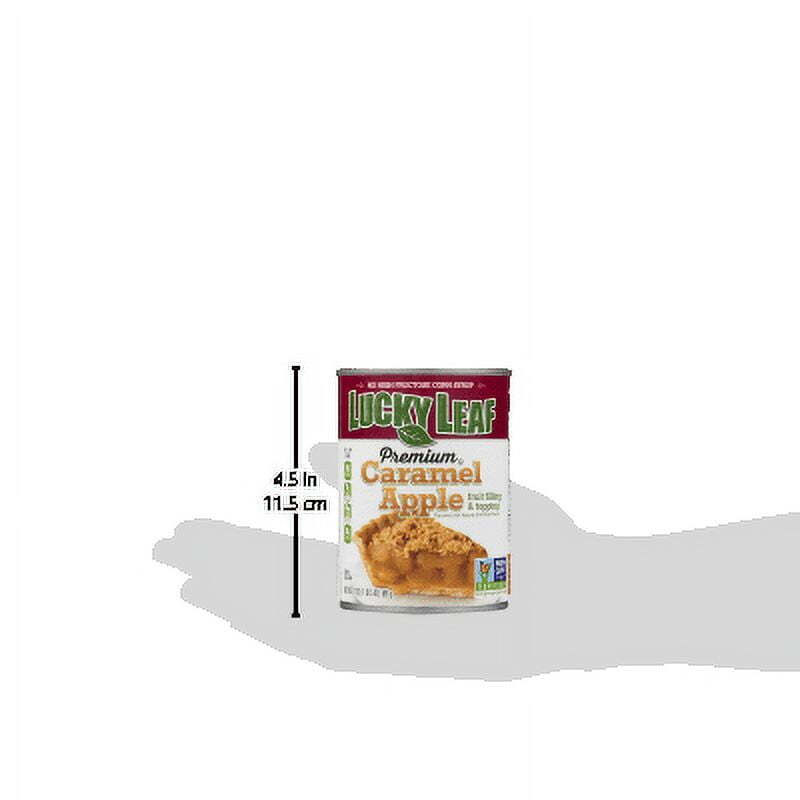 (4 pack) Premium Caramel Apple Fruit Filling 21oz Can
