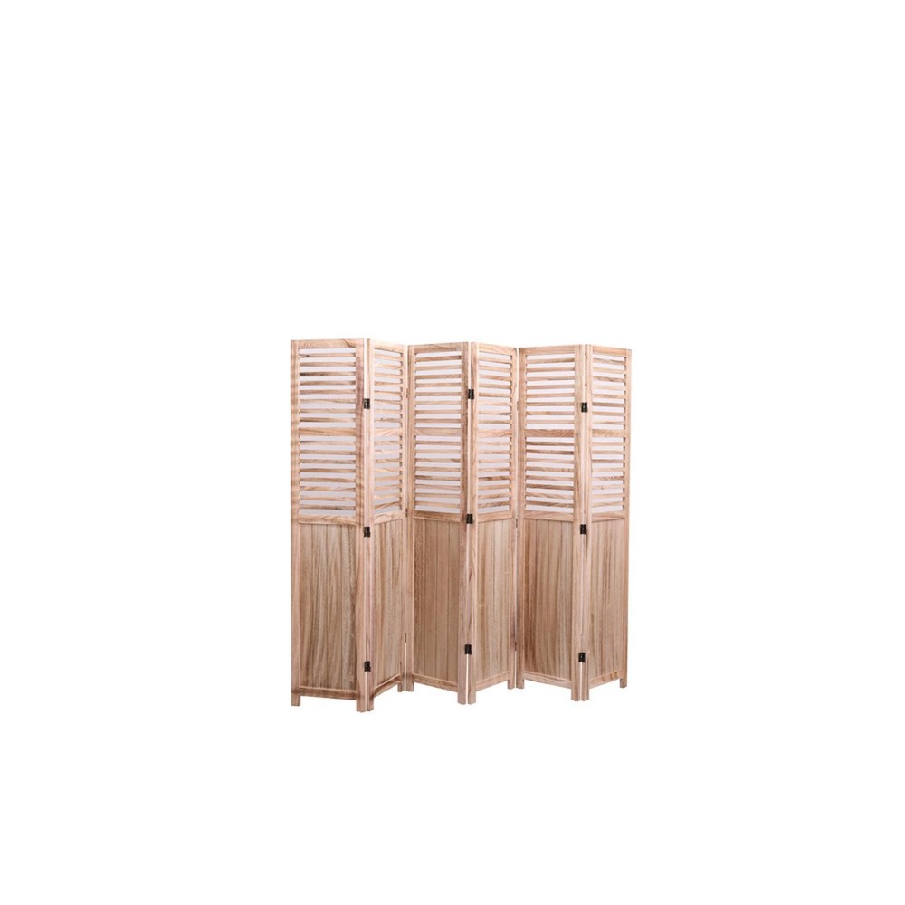 82.8'' W X 65'' H 6 - Panel Solid Wood Folding Room Divider, Normal
