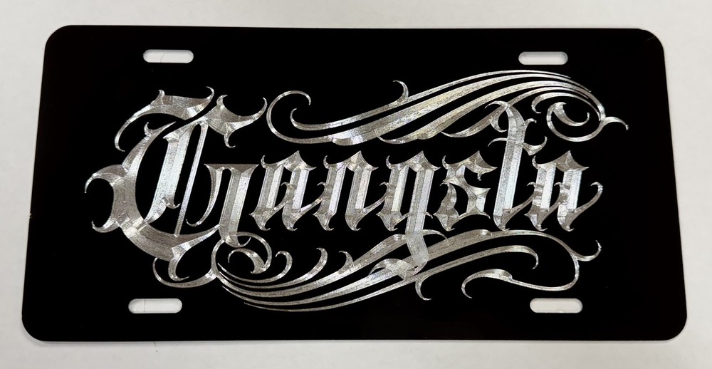 Custom Personalized Name 🔥REFLECTIVE Diamond Etched License Plate Front Car Tag