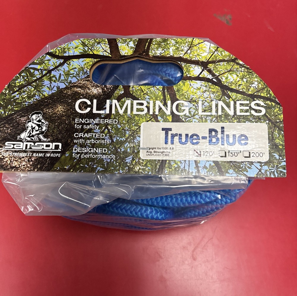Samson True-Blue 1/2" Climbing Rope