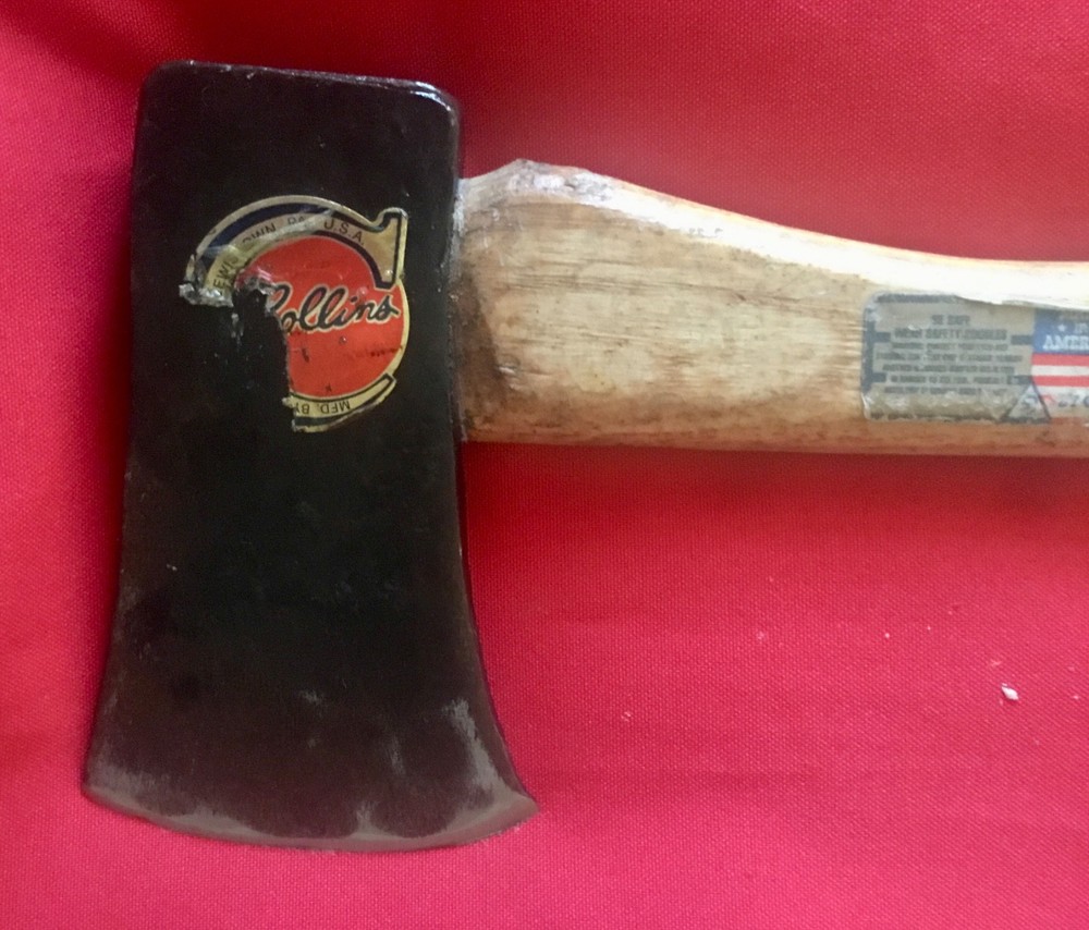 Collins Vintage Hatchet On Original Handle w/ Labels USA!