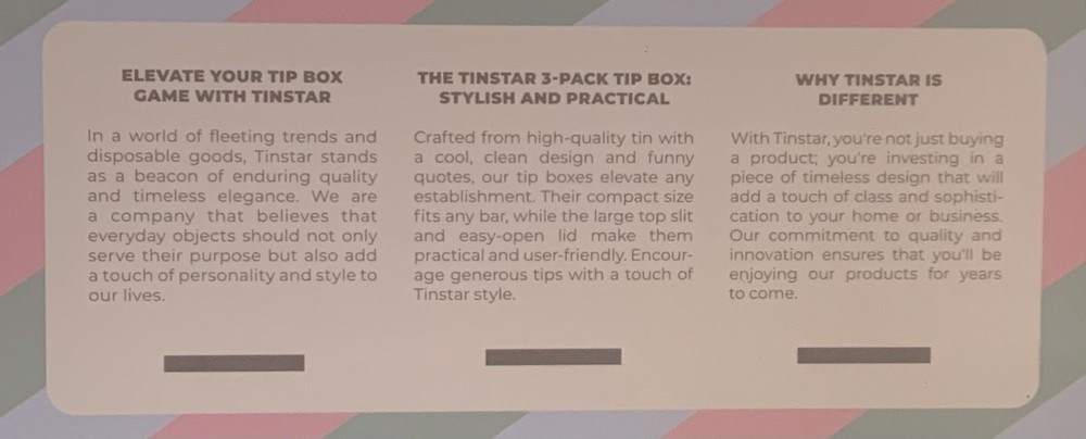Tinstar Tip Boxes - 3 Pack