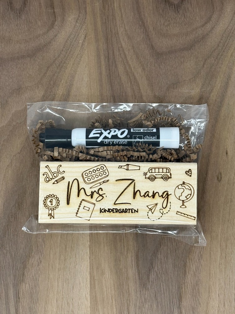 Personalized Whiteboard Eraser Teacher Appreciation Gift Classroom Essentials