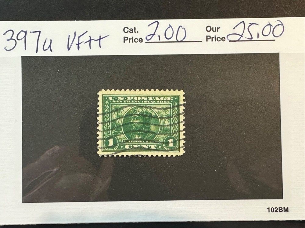 Scott #  397 VF++ NICE!!  Nice 2024 Scott Catalogue Value $ 2.00