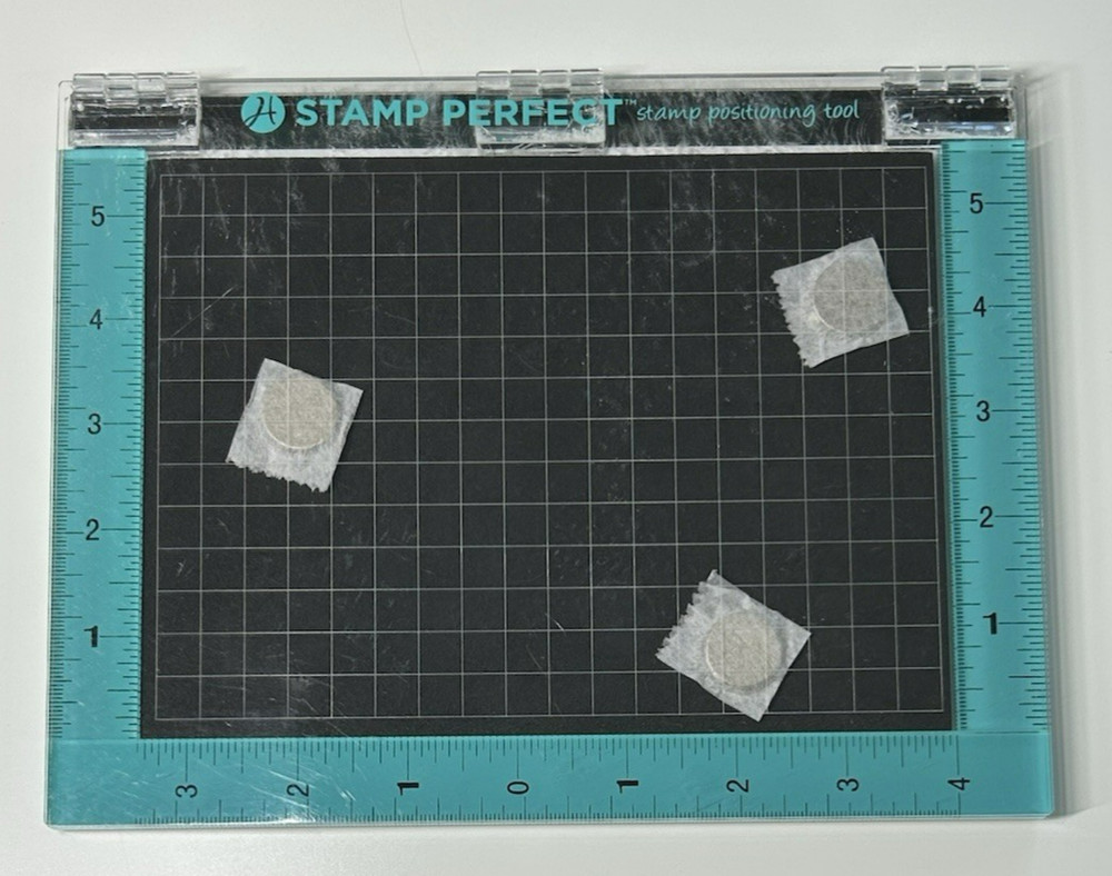 Hampton Art STAMP PERFECT Stamp Positioning Tool, 3 Magnets, Foam Insert