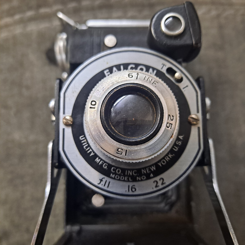 Vintage Falcon Junior Model 4 Camera with Original Box