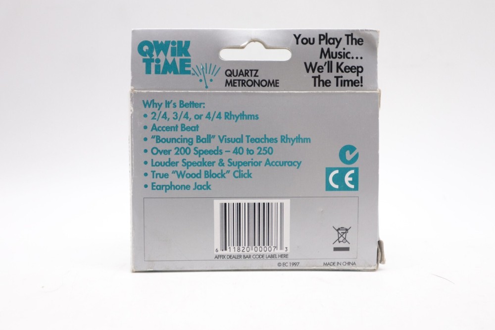 QUARTZ QWIK TIME METRONOME BOUNCING BALL DISPLAY