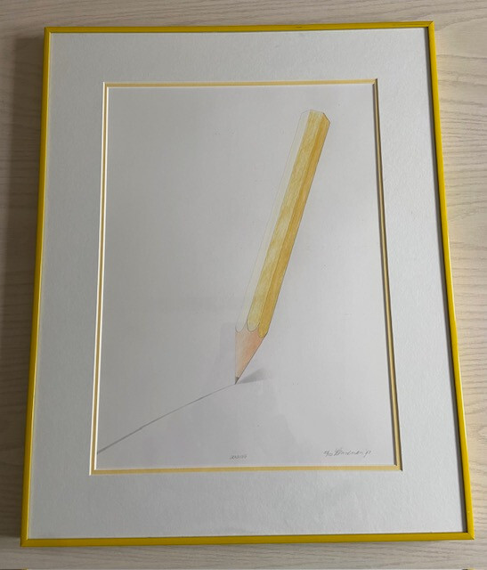 Jeroen Henneman Original Drawing Fixed "Pencil Drawing" (Framed)