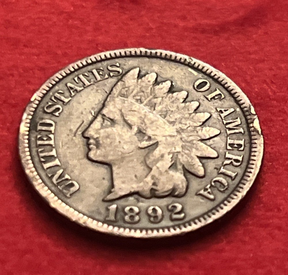 1892 indian head cent BN19