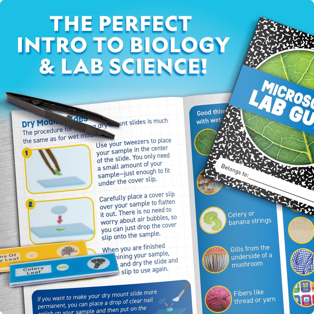 National Geographic Junior Microscope for Kids- Kit One Size, MultiColor