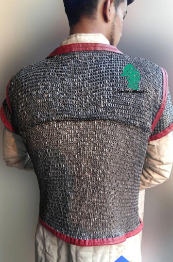 6mm Round Riveted Chainmail Hamata | Medieval SCA LARP Armor