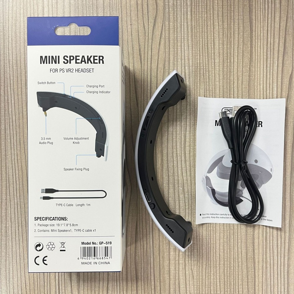 For PS5 PSVR2 Headset Stereo External Amplifier Speaker Accessories Type-C A