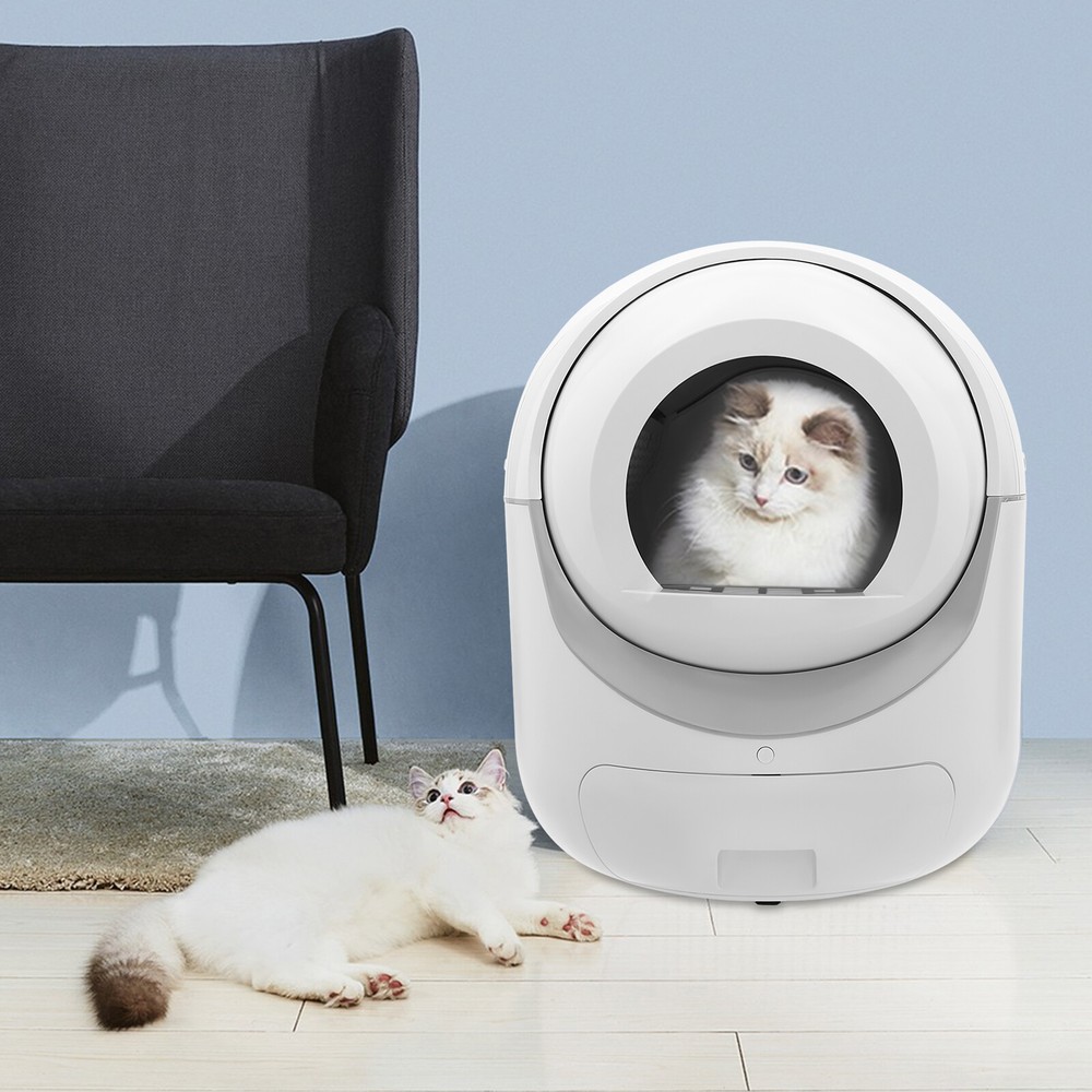 60L Automatic Cat Litter Box Self-Cleaning Robot Odor Removal WiFi APP Control