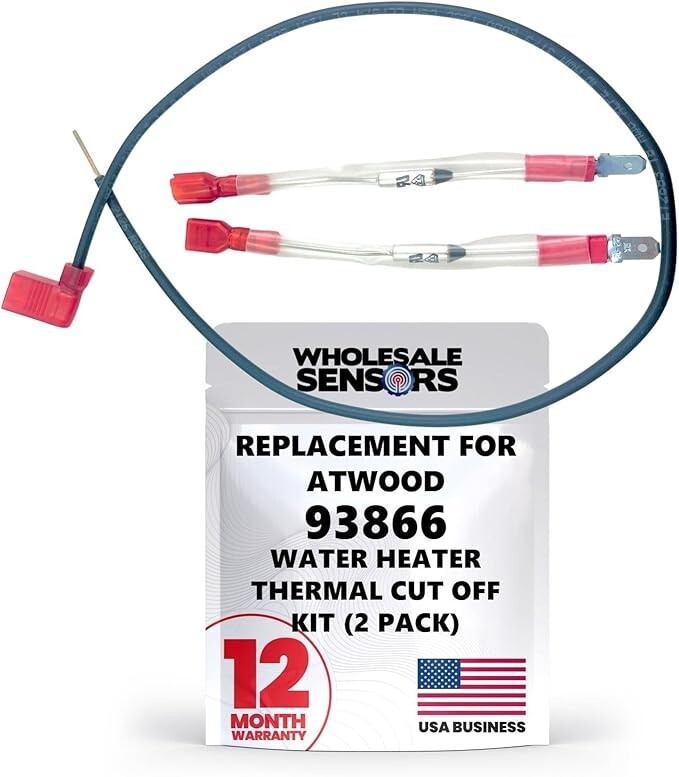 Atwood 93866 (2 Pack) RV Replacement Water Heater Thermal Cut Off Kit