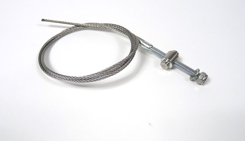 Lambretta inner rear brake cable with threaded end barrel nut washer MB