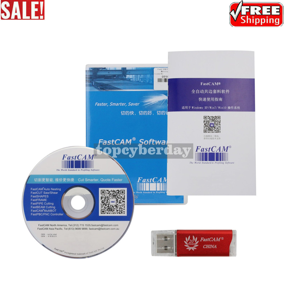 Fastcam Nesting Software Professional version for CNC Plasma Cutting Machine new