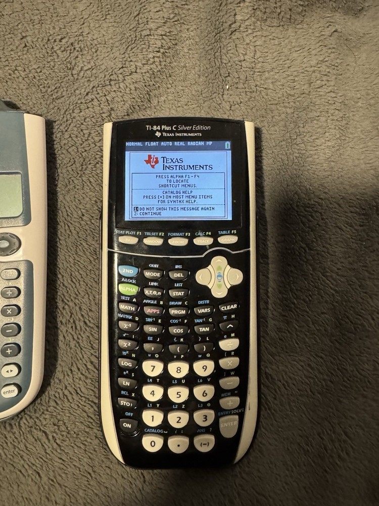 Texas Instruments TI-84 Plus C Silver Edition Color Graphing Calculator - BUNDLE