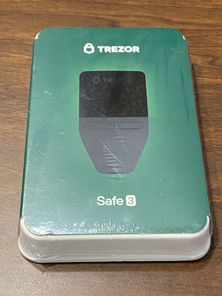 Trezor Safe 3 Passphrase Element Protected Crypto Hardware Wallet - Sealed