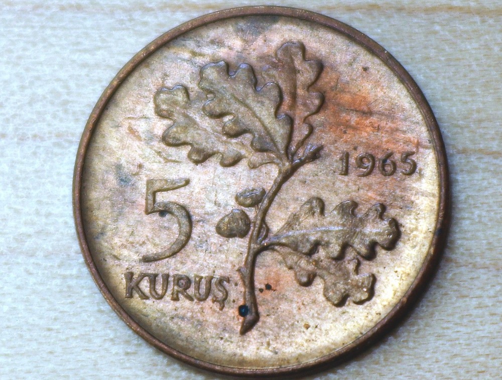 1965 Turkey 5 Kurus Unc.