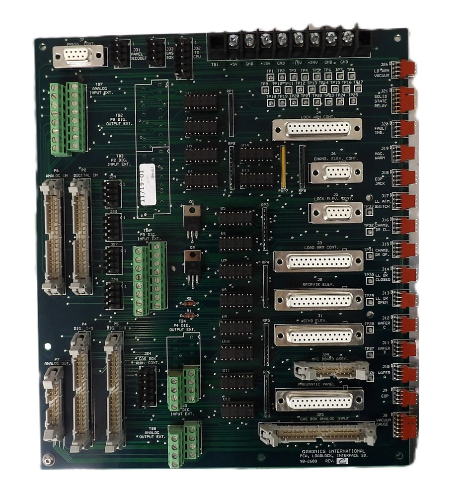 Gasonics International 90-2608 Loadlock Interface PCA PCB Working Surplus