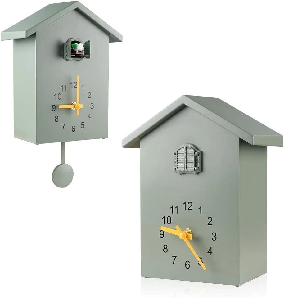 Cuckoo Clock Cuckoo Wall Clock,Cuckoo Bird Voices Call, Design Clock Pendulum...