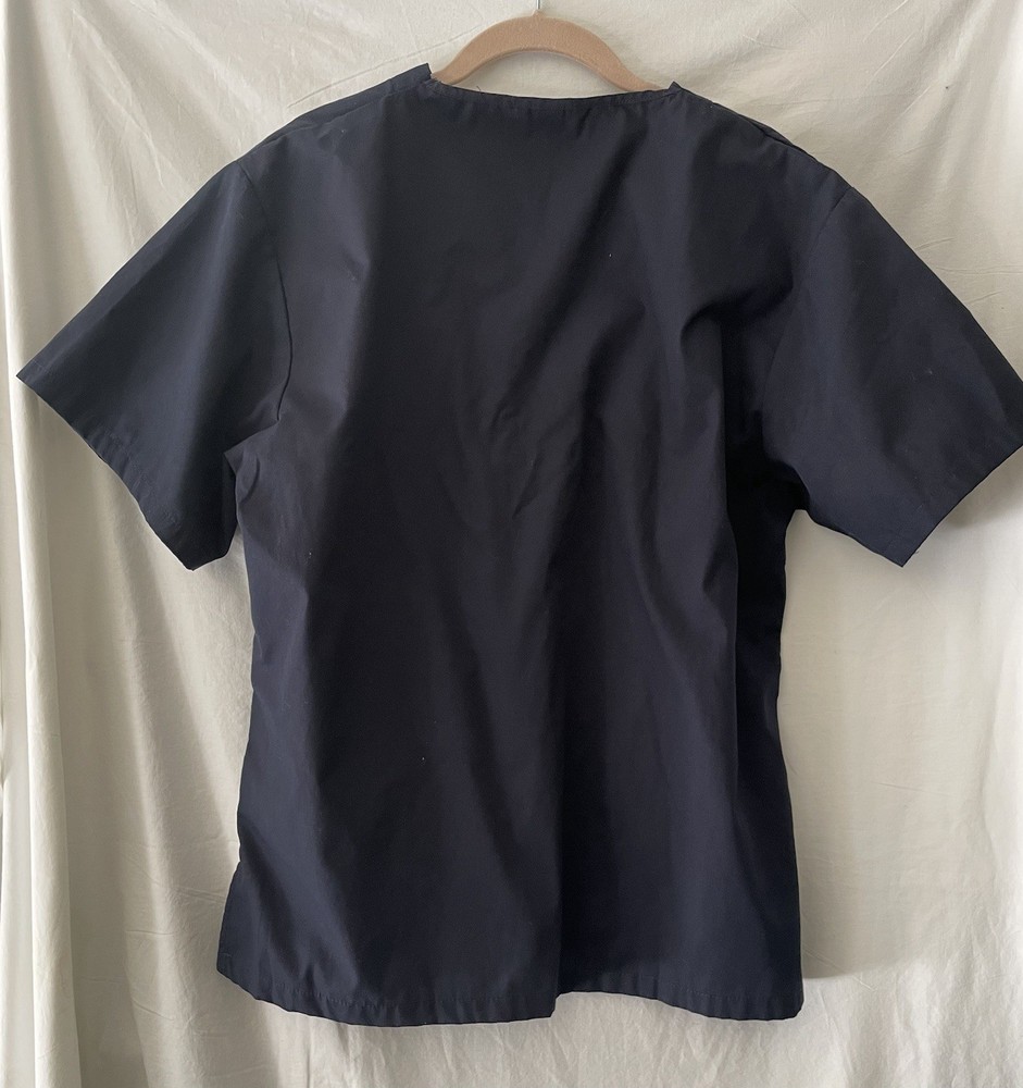 BLUE Navy Blue Scrub Set Top & Drawstring Pant M
