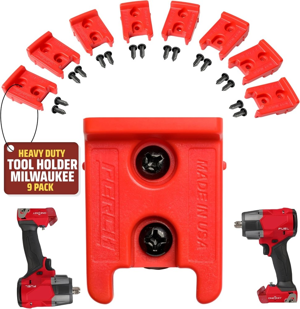 Tool Holder for M18 18V Cordless Drill Organizer Wall Mount 9 Pack
