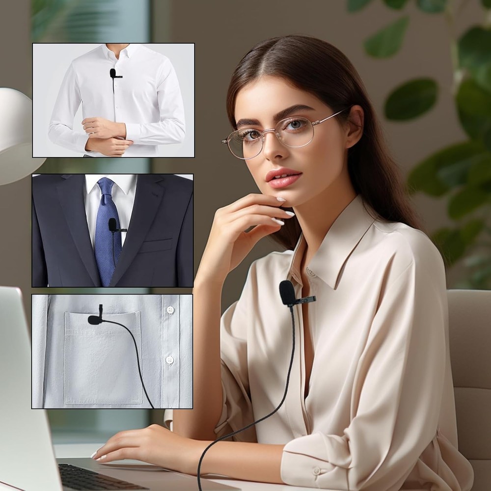 Lavalier Microphone for Sennheiser Wireless System Bodypack Transmitter, Omnidir