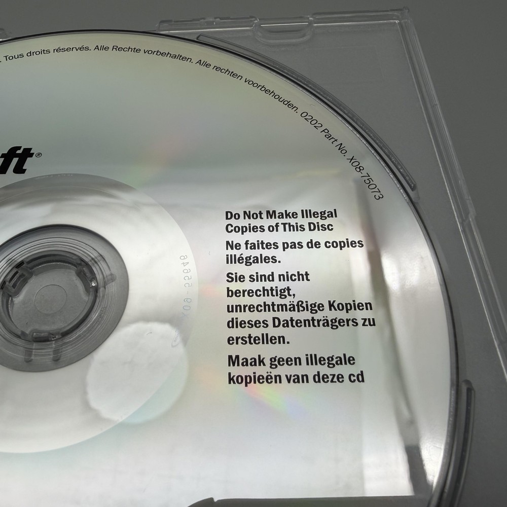 Vintage 2002 Microsoft IntelliPoint 4.1 Mouse Software Driver CD-ROM Multi-Lang