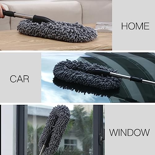 3 Pack Large Microfiber Car Duster Exterior Interior and Exterior Duster (Kit)