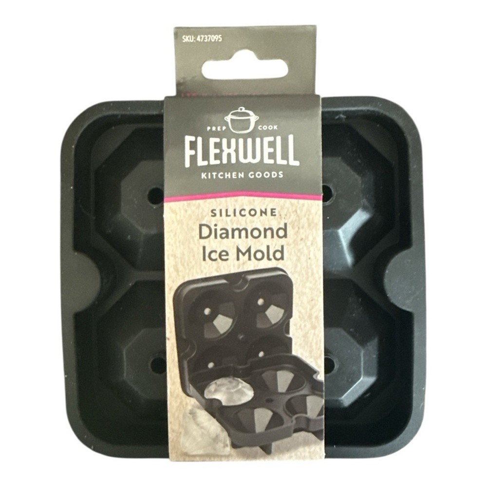 Silicone Diamond Ice Cube Mold Flexwell brand