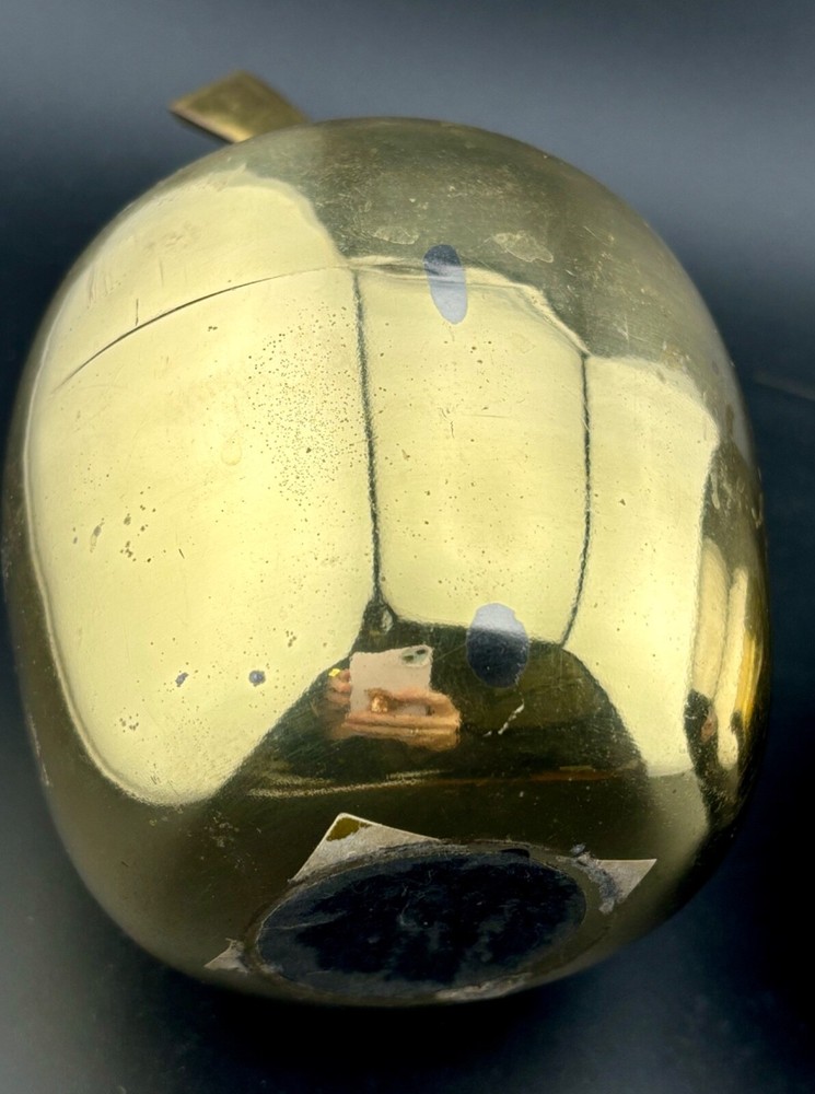 Decorative Brass and Chrome Apples Pair