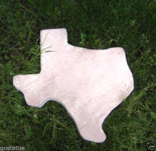 POLY PLASTIC TEXAS STEPPING STONE MOLD  huge!  23" x 22" x 2" thick