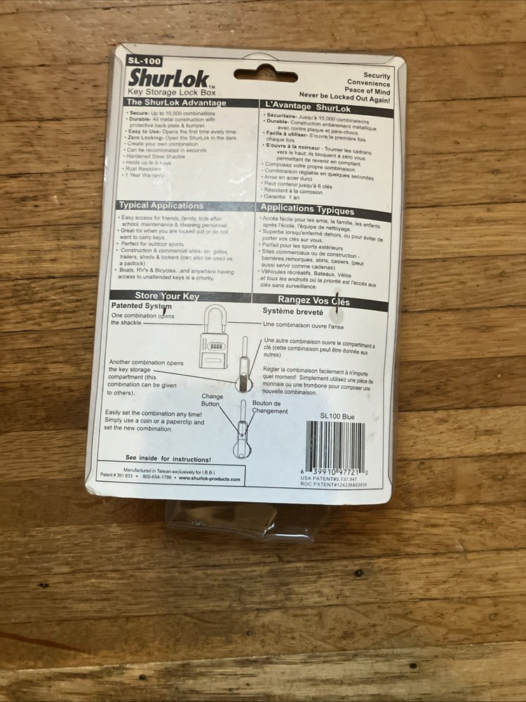 Shur Lock SL-100 key storage lock box