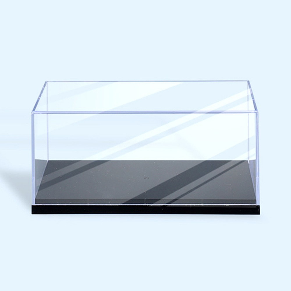 1-10x 1:43 Acrylic Display Case with Base, Stackable Toy Car Storage Organizer