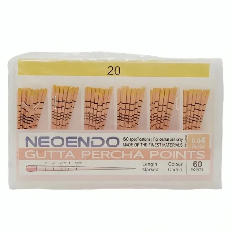 Neoendo Gutta Percha Points 4% (Length Marked)