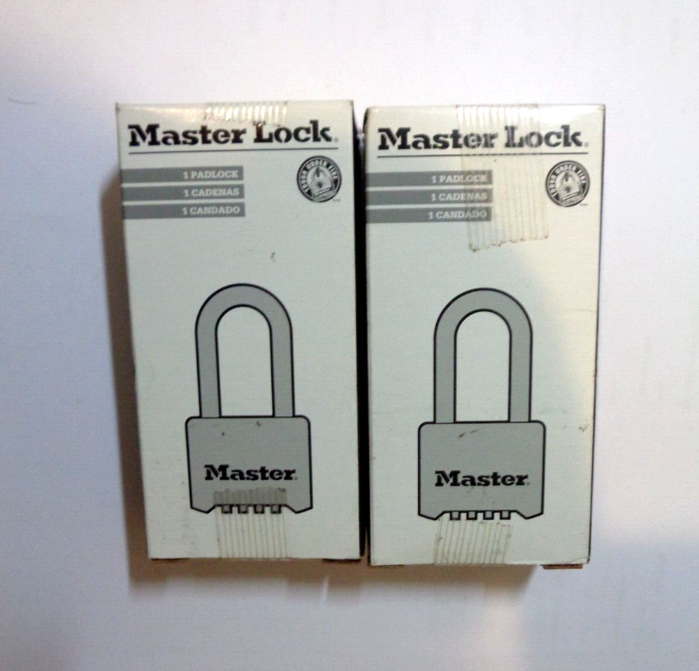 2 x Master Lock 175LH Combination Padlock - Brass
