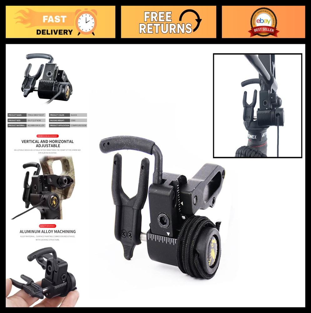 Drop Away Arrow Rest for Compound Bow - Archery Accessory for Pulley Bows