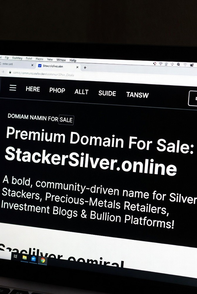 Precious Metals Domain | StackerSilver.online  | Silver Stacking, Bullion, Trade
