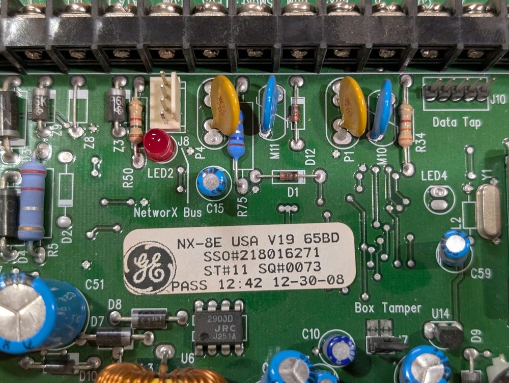 GE Security Interlogix NX-8E Board Only V19